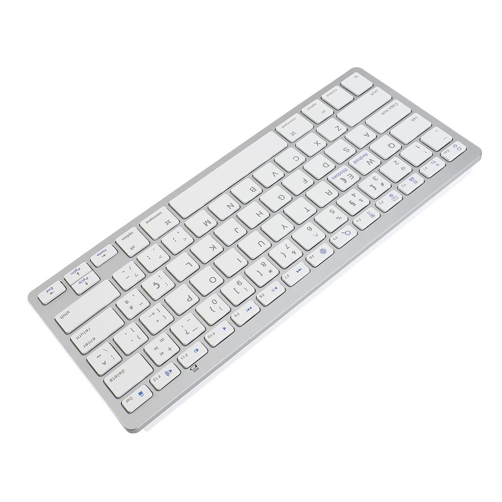 Wireless Keyboard BT Responsive Keys Ergonomic Stylish Ultra Thin Keyboard with C Command Key for