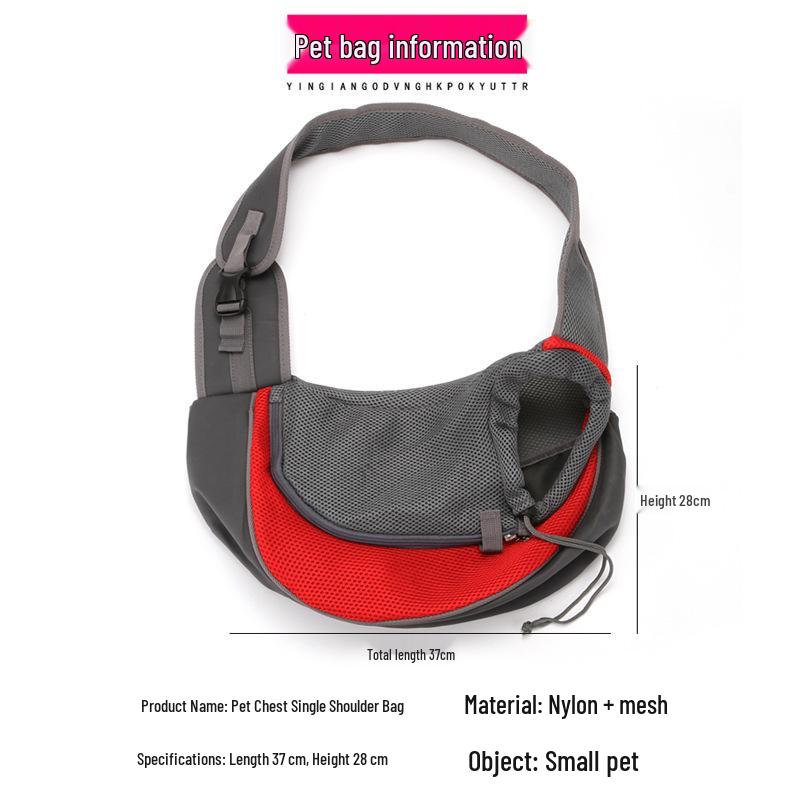 Geantă de călătorie respirabilă pentru animale de companie: Geantă de umăr crossbody pentru pisici și câini