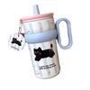 Large-Capacity Thermos Cup for Girls, New Office Water Cup, Giant Student Cup with Handle and Straw, High Aesthetic Value