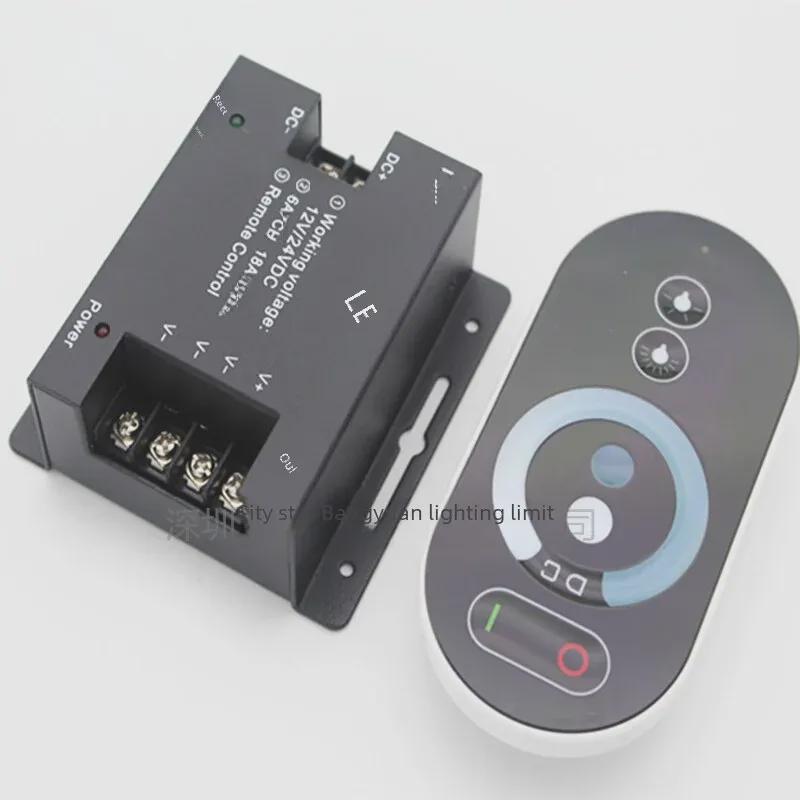 6-Button LED Light Strip Dimmer with Wireless Touch Remote Control