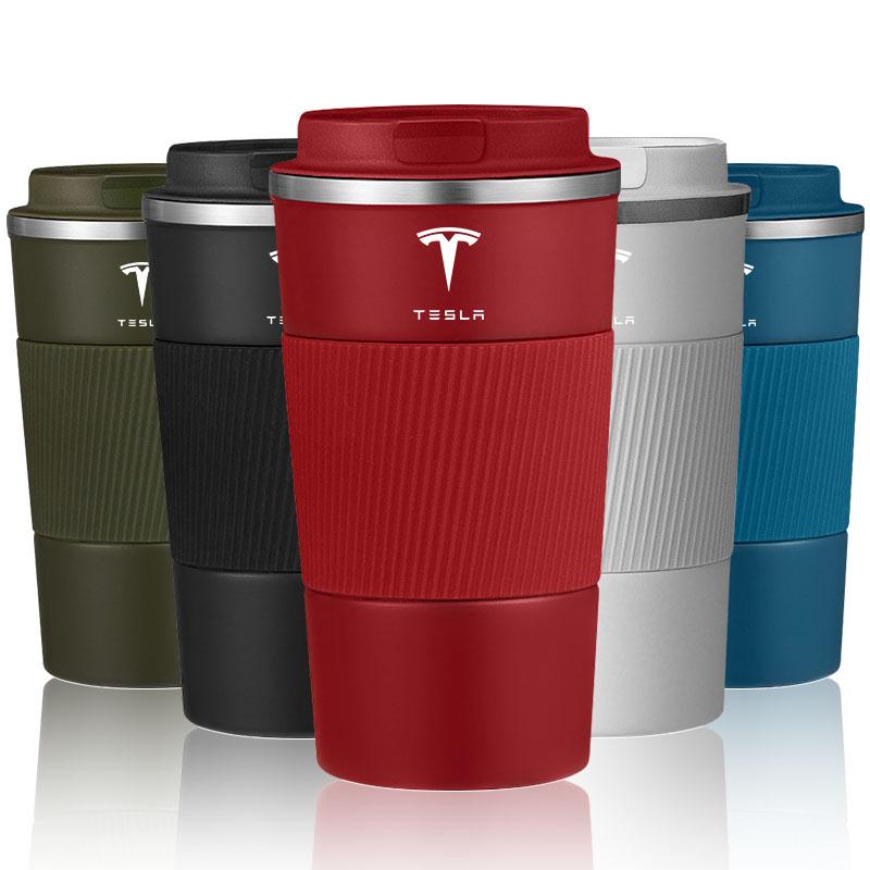 QSGMX1 510ml Stainless Steel Coffee Tumbler Thermos Cup Travel Thermal Mug For Tesla Model 3 Model S Model X Y Roadster Performance