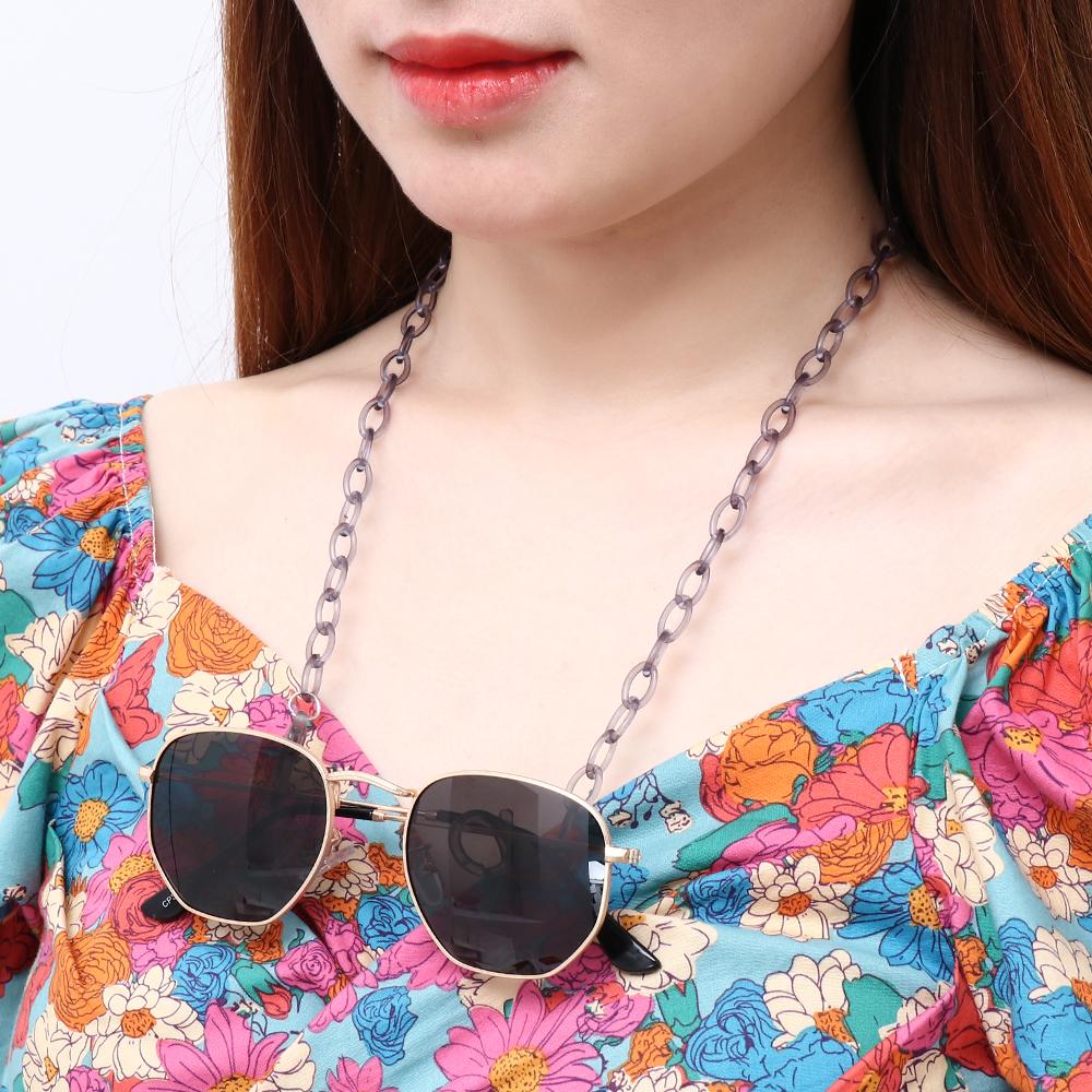 Sunglasses Mask Chain Candy Colors Acrylic Neck Rope Glasses Lanyard Necklace Glasses Chain
