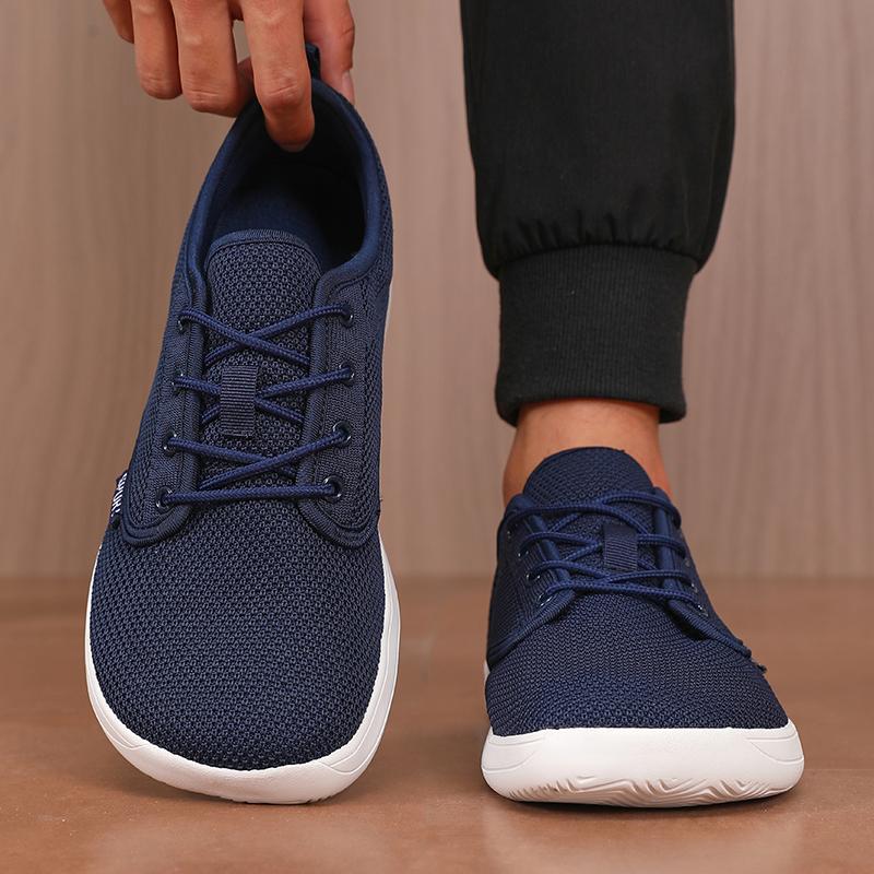 Simple Wide Footed Men And Women Universal Mesh Breathable Sports Shoes Lightweight Casual Flat Shoes Summer Cool Walking Shoes