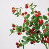 Realistic Artificial Raspberry Branch Plastic Long Branches Simulation Flower Decorative Fake Berry Branches Wedding Photography