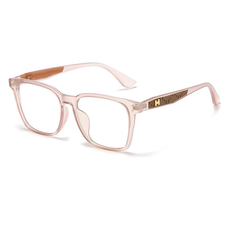 14511 Fashionable Men'S And Women'S Full-Frame Glasses Frame, Square Tr90-Meter Nail Anti-Blue Light Plain And Thin Flat Mirror