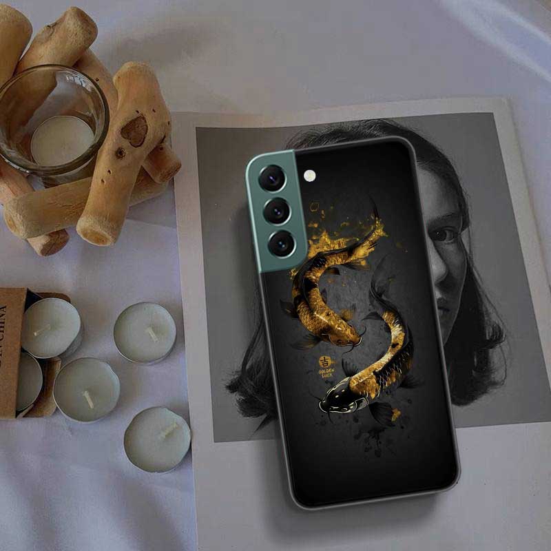 Majestic Koi Fish Phone Case For Samsung Galaxy S22 S25 Ultra S21 S10 Plus S26 Edge S20 S23 S24 FE Cover Silicone Soft TPU C