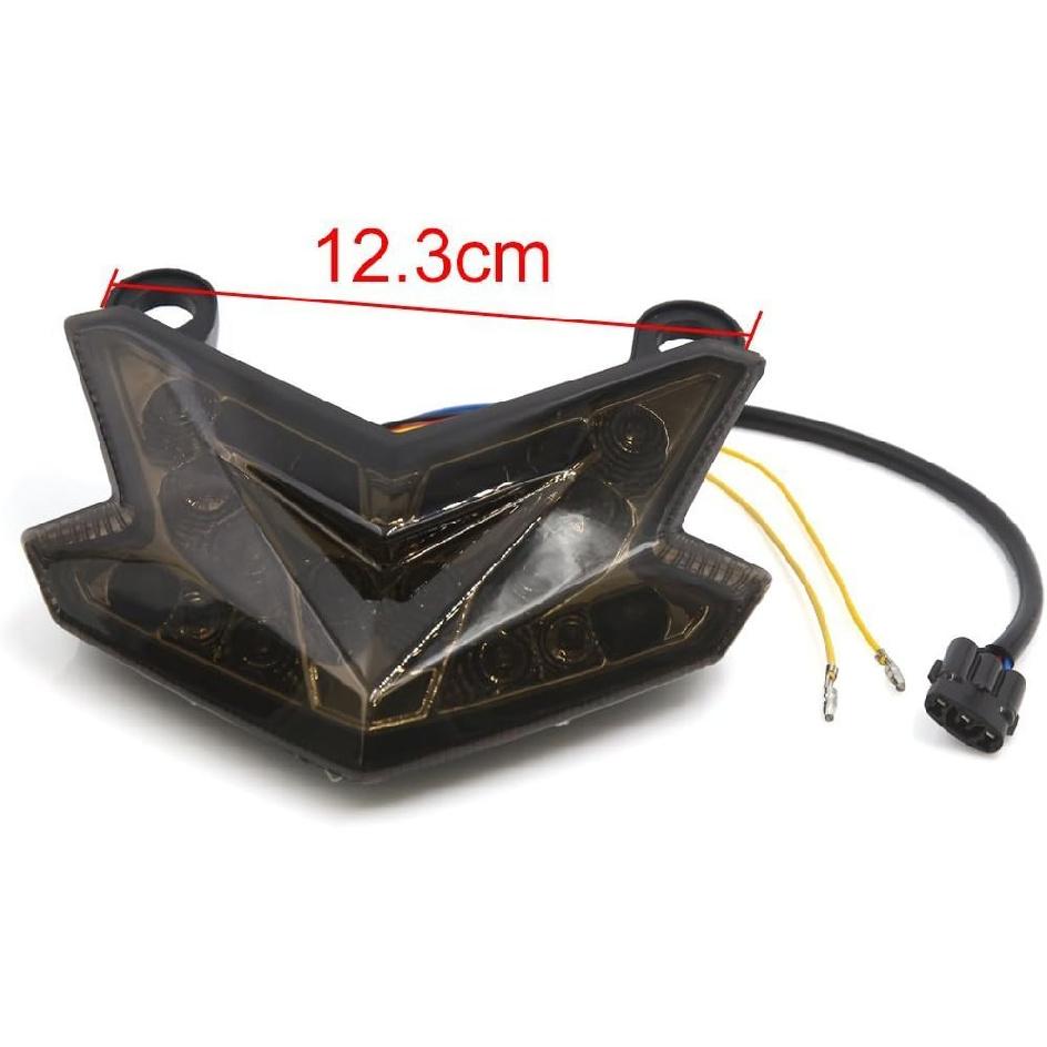 TAWSK Motorcycle LED Integrated Brake Tail Light Turn Signals Smoke Lens Stop Rear Lamp for Kawasaki Z125 Z800 ZX6R 636 13-14