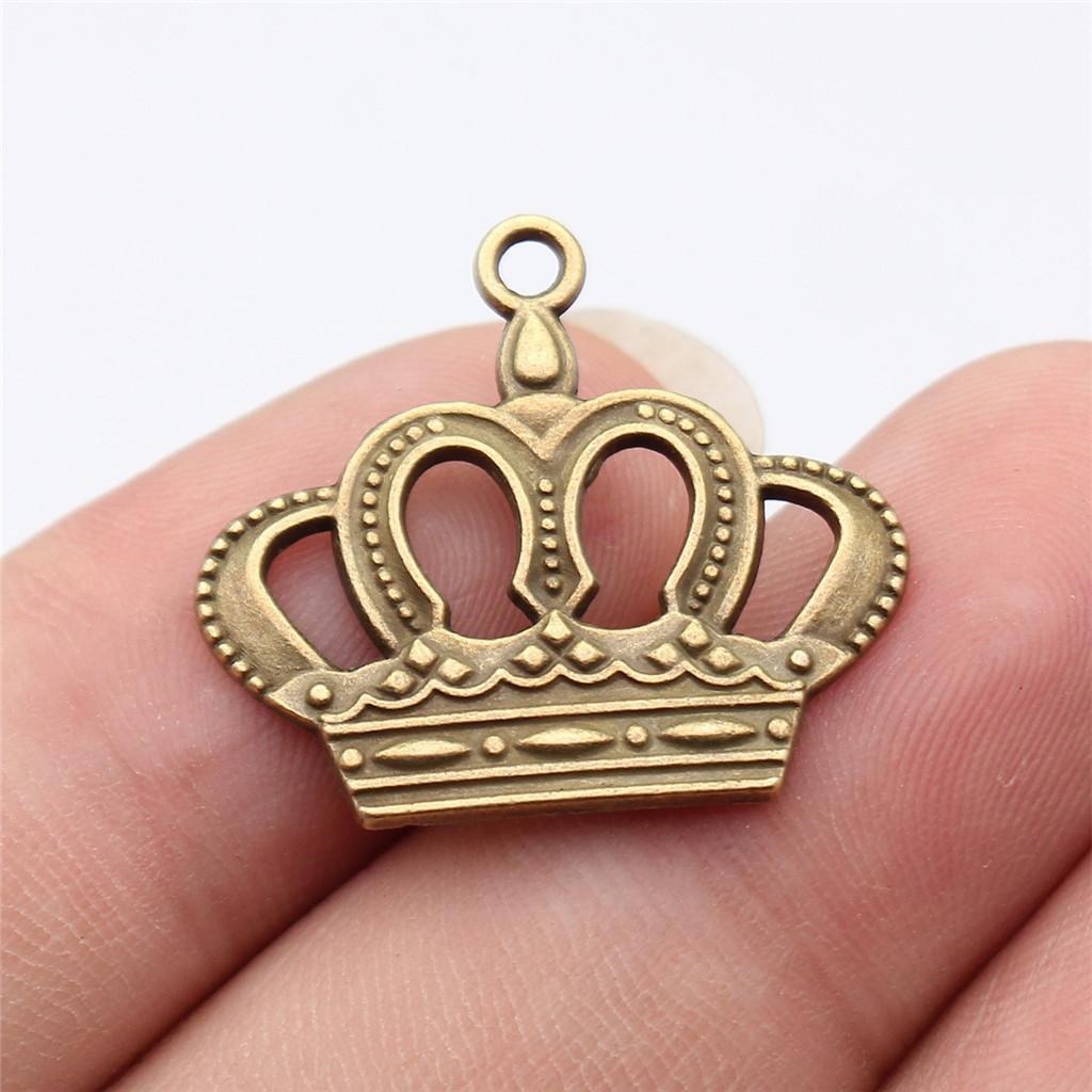 Crowns Royalty Princess Tiara Charm Antique Bronze Zinc Alloy Jewelry Making Supplies for Girls Metal Charms New Arrival