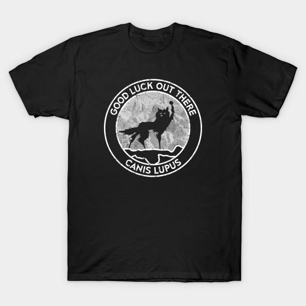 Men Black Print T-shirt Fantastic Mr Fox - Wolf - Canis Lupus - Mountain - Weathered No-Cut Transfer Paper Print Cotton Tshirt 2XL чёрный