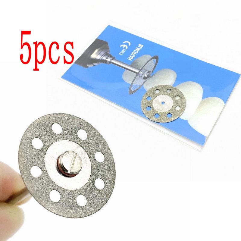 5 buc/set dentară ultra-subțire cu două fețe nisip porțelan disc de tăiere cu diamante dorn pentru disc diamantat instrumente de lustruit pentru stomatologie