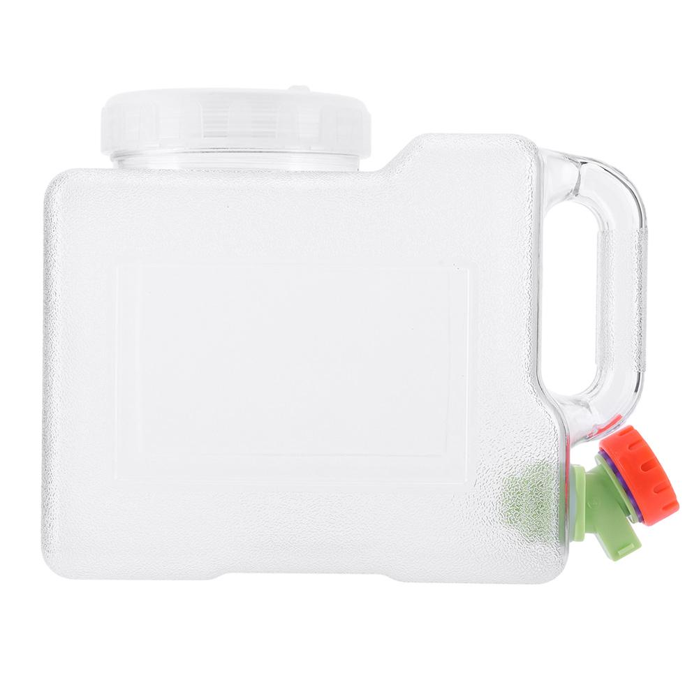 3L Portable Water Container with Spigot Water Storage Carrier Leakproof Water Storage Container for Hiking Self-Driving Tour