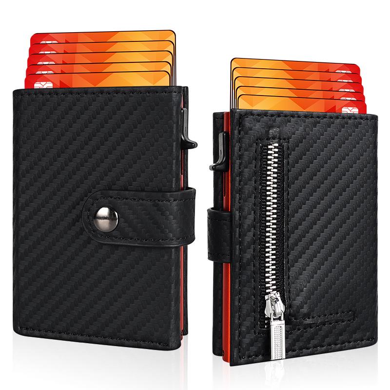RFID Men's Anti-theft Aluminum Alloy Multi-card Credit Card Holder