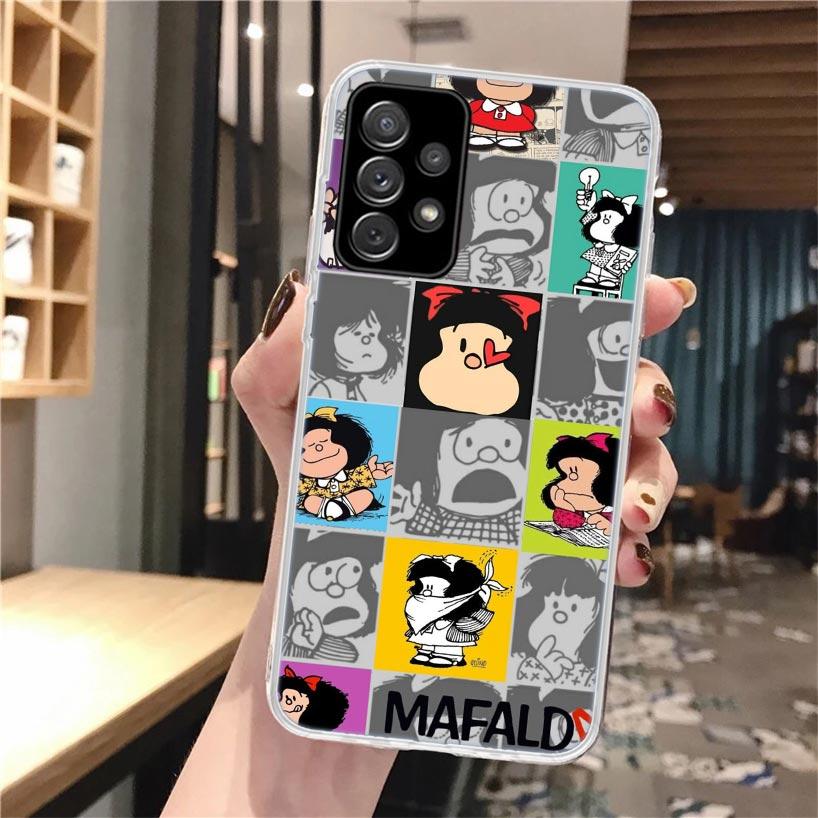 Cartoon Niedliche Mafalda Weiche Handyhülle Für Samsung Galaxy A52 A42 A32 A12 A22 A51 A50S A30S A20S A10S A71 A41 A31 A21S A40 A20E A7