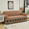 Luxury Bubble Gauze Furniture Protector Full Cover Sofa Slipcover Set Universal Stretchable Couch Cover