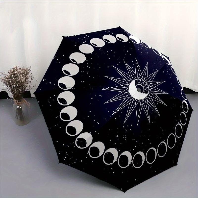Mystical Moon Phases: Celestial Art for Your SpaceUmbrella, Portable 3-Fold Compact Umbrella,Christmas Gift ES443