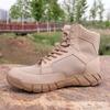 Summer Combat Boots Men's New Training Boots Men's Mesh Breathable Tactical Boots High-top Security Shoes Ultra-light Combat Training Boots