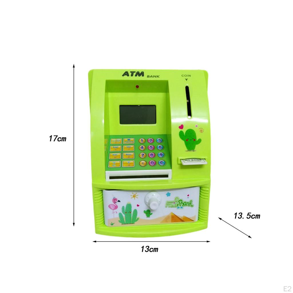 ATM Piggy Bank for Kids Educational Toy Automatic Money Scroll Saving Box