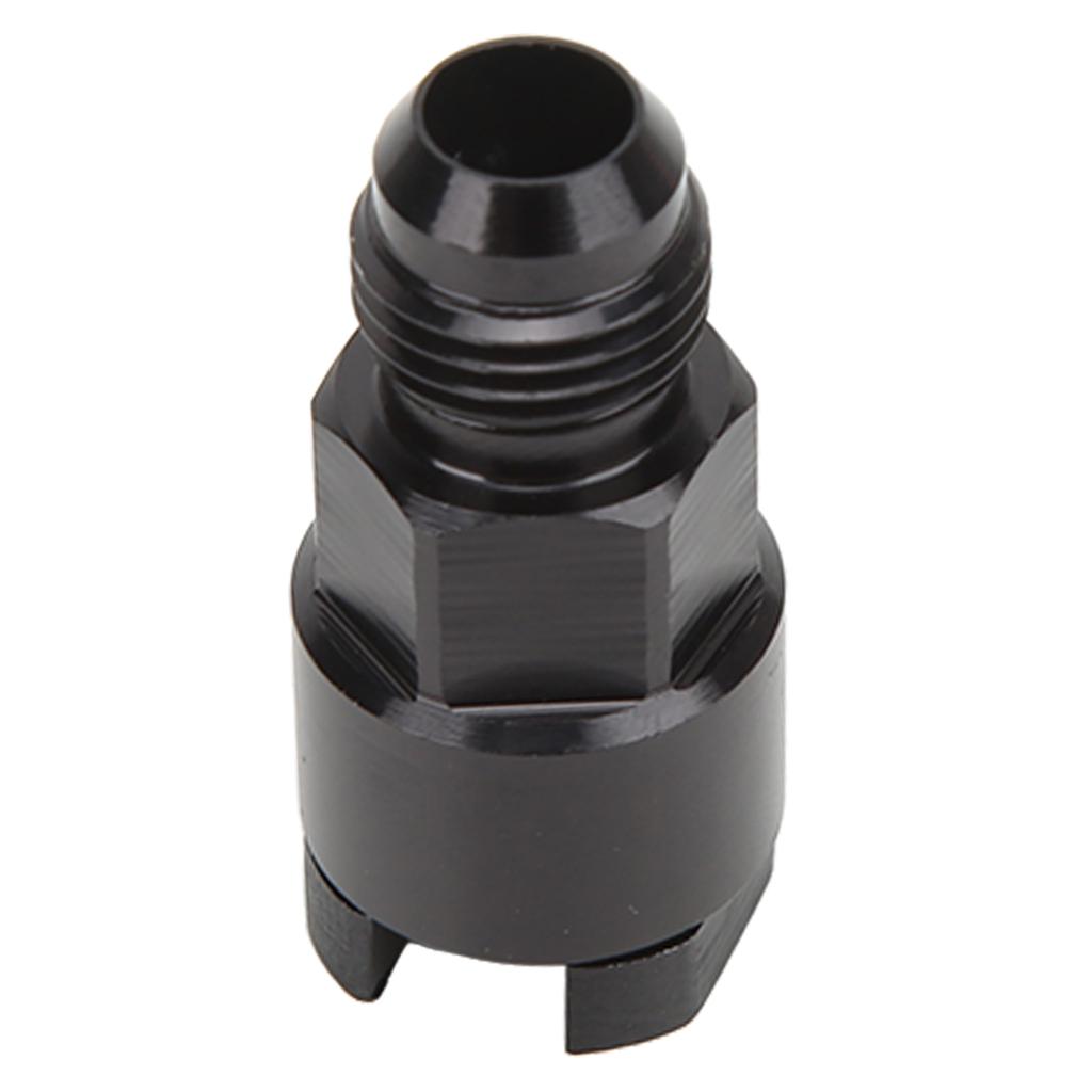 EFI Adapter Quick Disconnect Aluminum Alloy Black Anodized Waterproof AN Male Push On Fuel Line Fitting