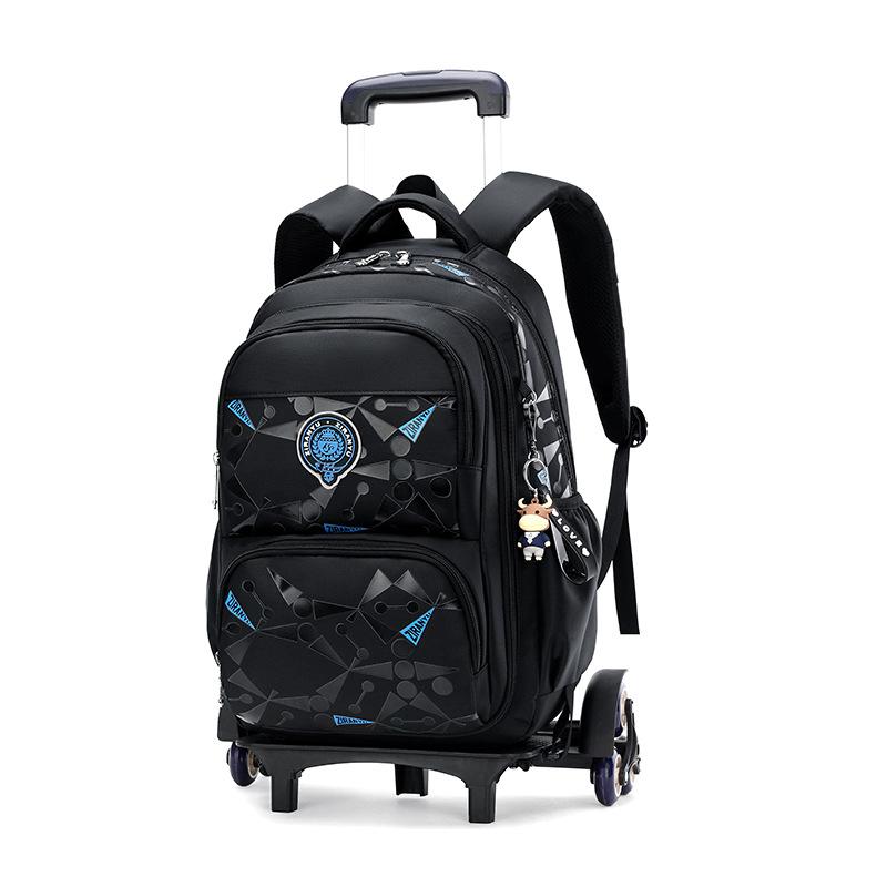 School Trolley Bag Roller Student Backpack 6 Wheels (31*20*46cm)ZRY8002