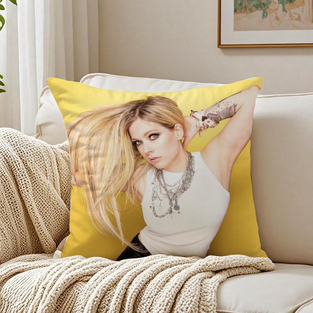 Pop Punk Canadian AAvril Lavigne Cushion Cover Pillowcase Antidustmite Living Room Sofa Decor Cushion Room