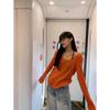 Summer Thin Long-sleeved Sun Protection Cover-up T-shirt Women's Loose Casual Off-shoulder New Top