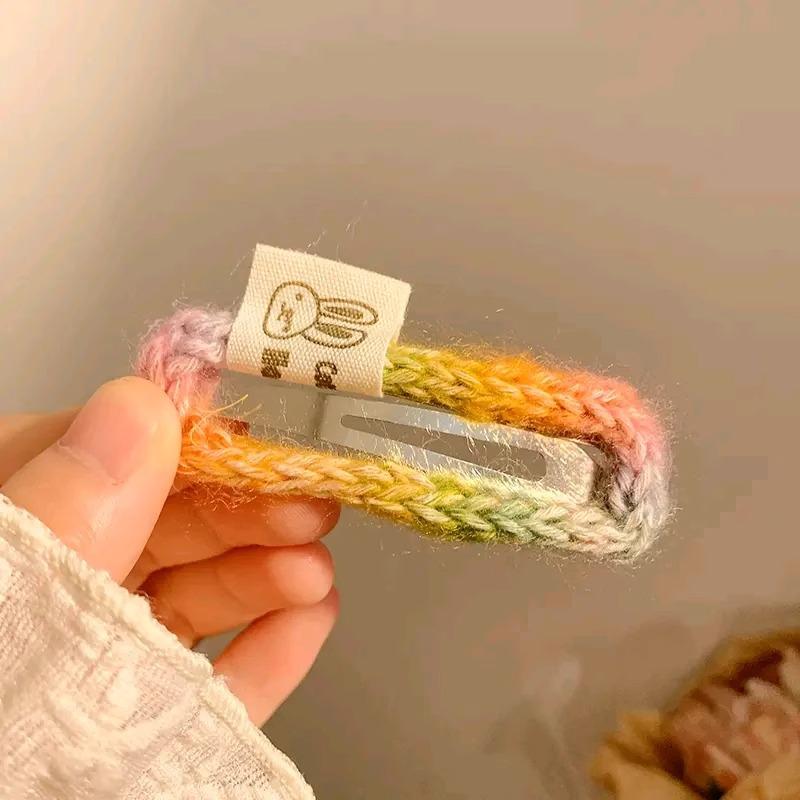 Fashion Handmade Plush Hair Clips For Women Sweet Star Heart Hair Clamp Side Bang Barrettes Hair Accessories Baby Hairpins