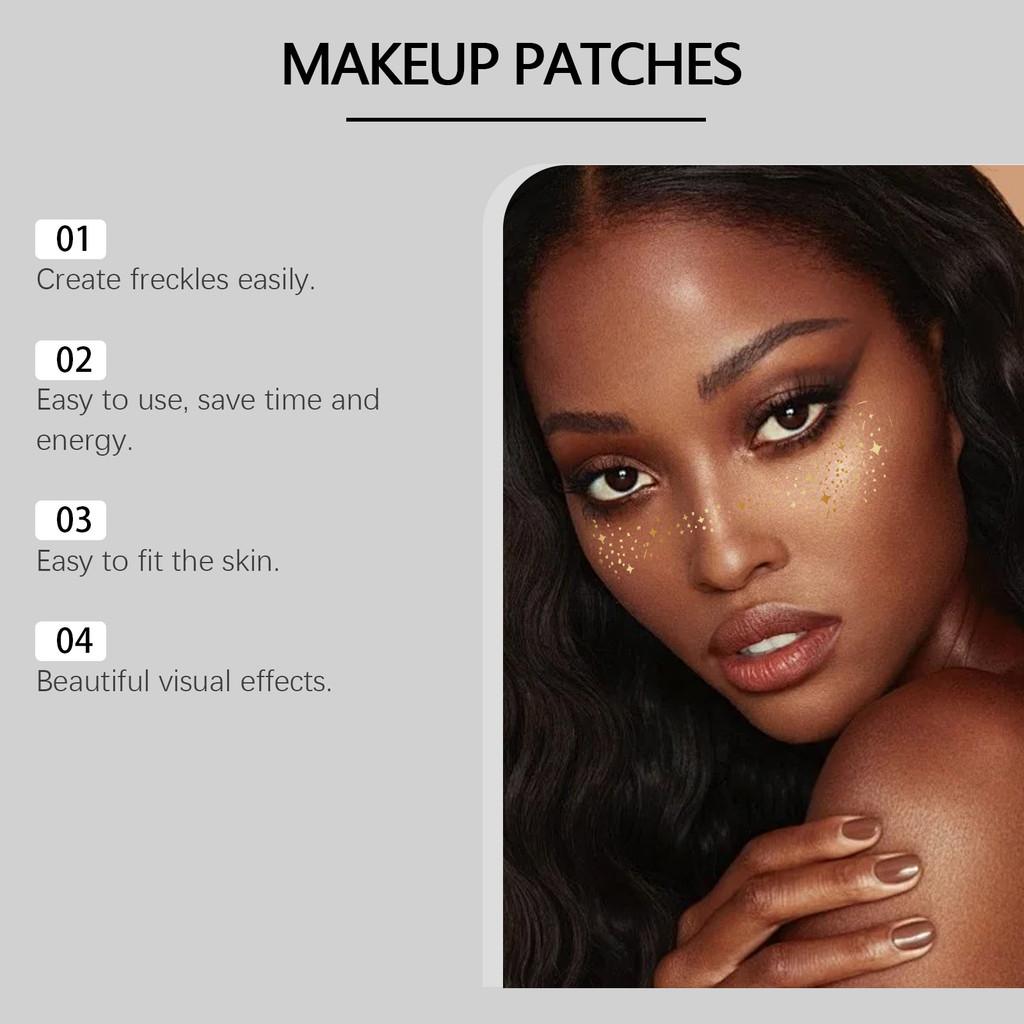 Eelhope Natural Freckle Temporary Tattoo Stickers Set Of 6 For Flawless Makeup Looks