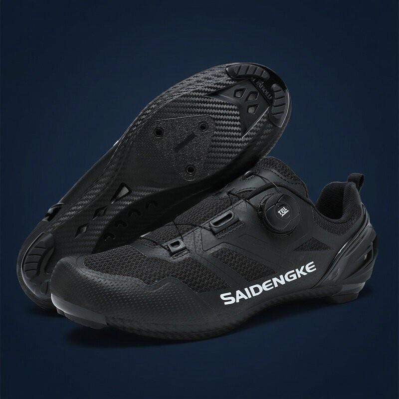 Cycling Shoes Men Women Unisex Road Mountain Bike Non-Lock Hard Sole Breathable Flyknit Bicycle