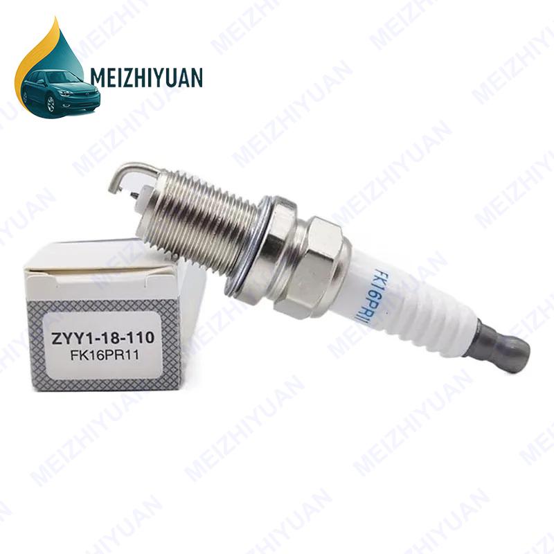 4/8PCS Dual Iridium Spark Plug ZYY1-18110 FK16PR11 for Mazda 2 3BK 1.3L ZJ-VE ZJ46 ZJ07 ZJ30 ZJ32 ZYY1-18-110 Car Candles
