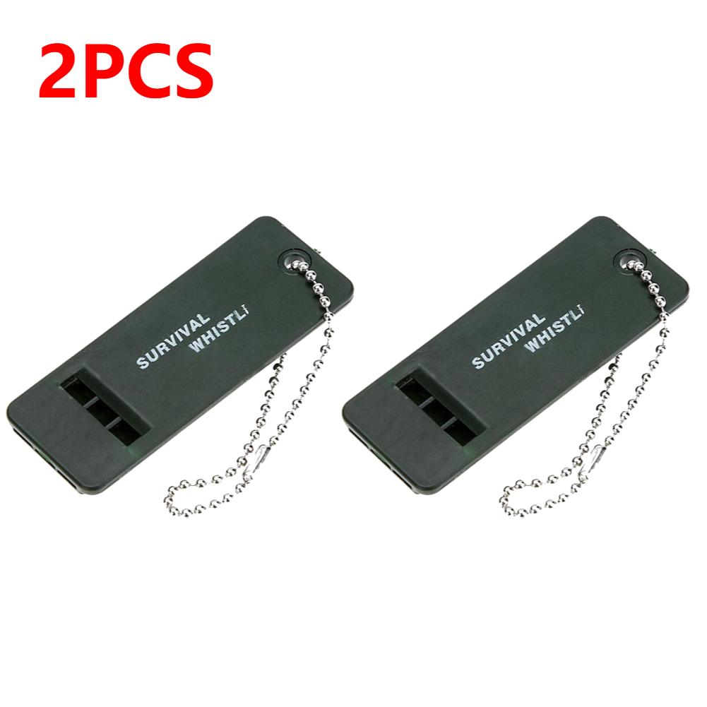 High Decibel Emergency Survival Whistle 3-Frequency Whistle Portable Keychain Camping Hiking Survival Whistle Outdoor Tools