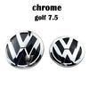 hijk1 Black car Front Grill Emblem Rear Trunk Badge Logo Golf 6 7 7.5 MK6 MK7 MK8 Polo 1set For Volkswagen VW Sticker Accessories