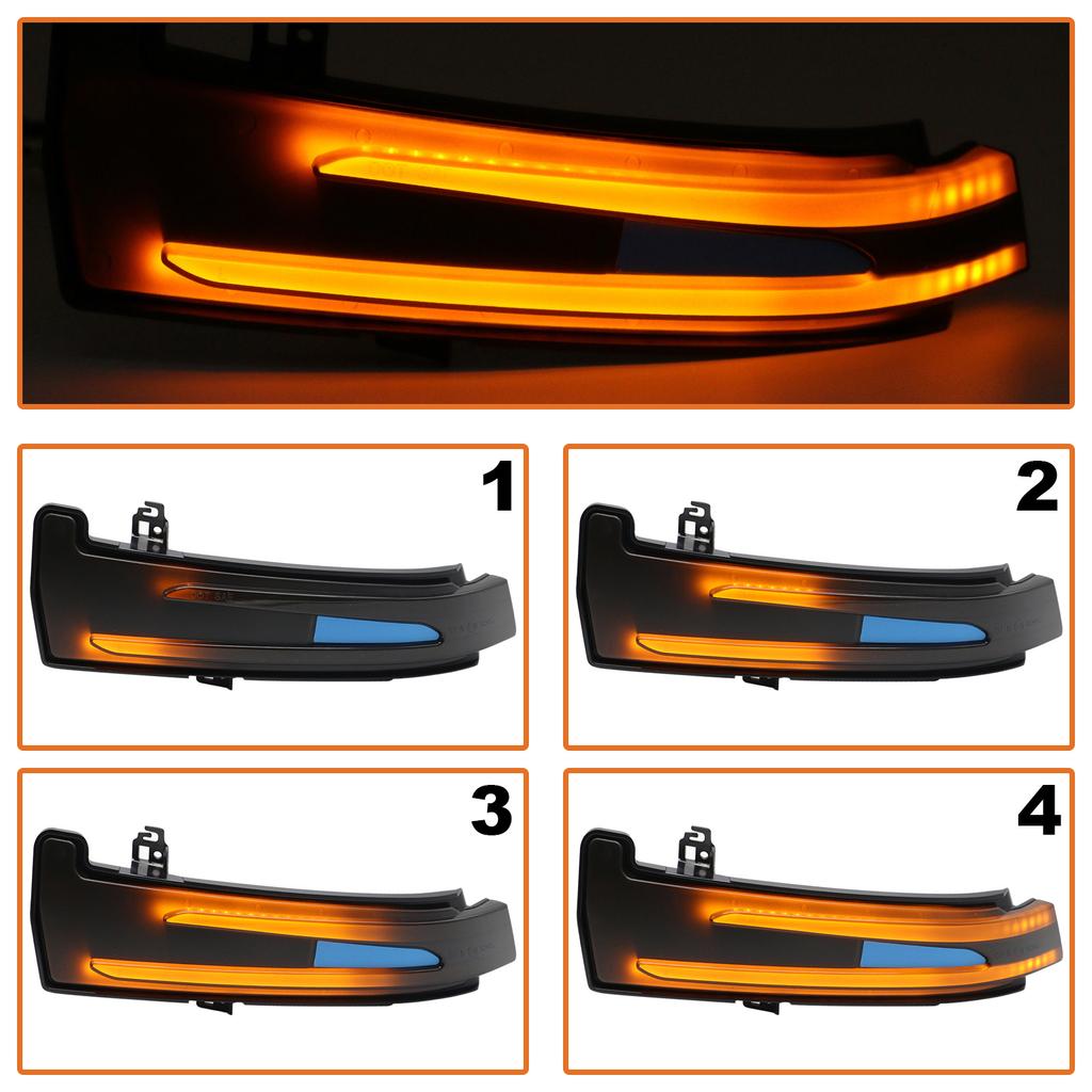 Mercedes W246 Classe B 11-19 clignotant de rétroviseur gauche + droite FUMÉ LED DYNAMIQUE 2 pièces. ENSEMBLE