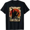 Evports Vintage Catzilla - Funny Kitten and Cat T-Shirt