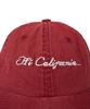 1011 GALLERY Hi California Washed Ball Cap - Red