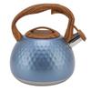 3 Liter Whistling Tea Kettle Stainless Steel Teapot with Handle For Induction Stove Electric Ceramic Stove Flash Blue