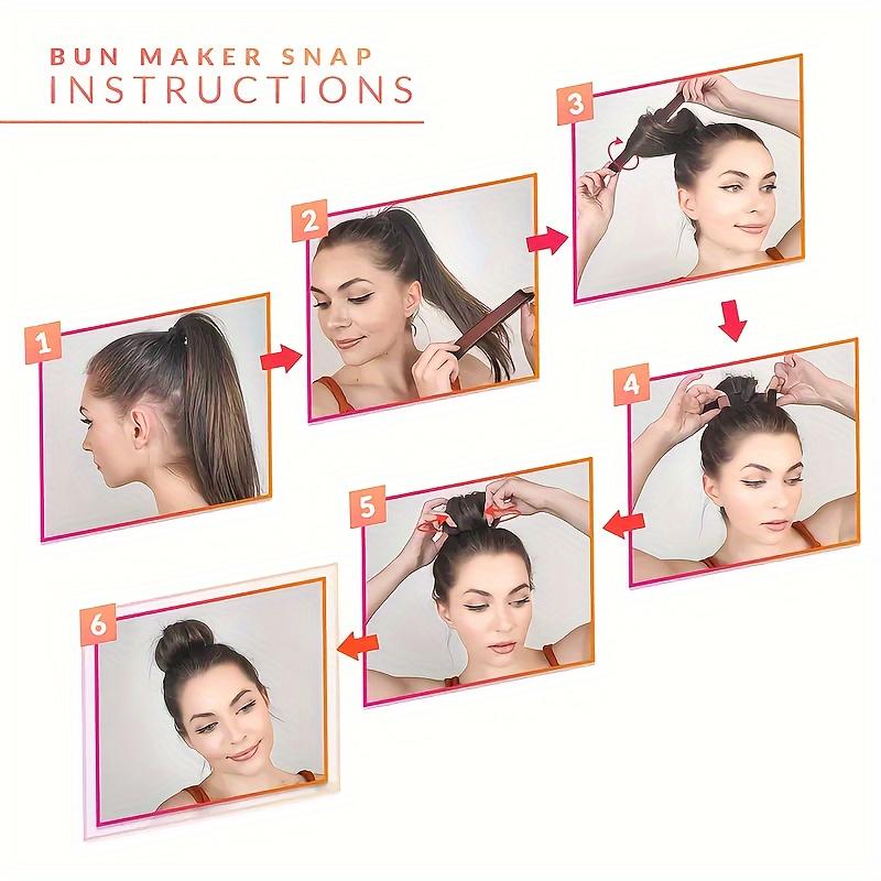 Minimalistischer Magischer Haarknoten-Maker Schnell Einfach Krone Styler für Frauen, Gedrehter Hochsteckfrisur Französische Locken