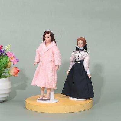 1:12 Mini Mini Modello Bambola Vittoriana Pigiama da Insegnante Decorazione Casa delle Bambole