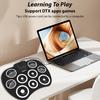 Electronic Drum Set Hand Roll Drum Set 9 Pads MIDI Interface Supports DTX Games Without Speaker Holiday Birthday