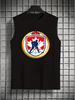 Polyester Hockey Print Men's Tank Top Breathable Lightweight Summer Beach Casual Vest
