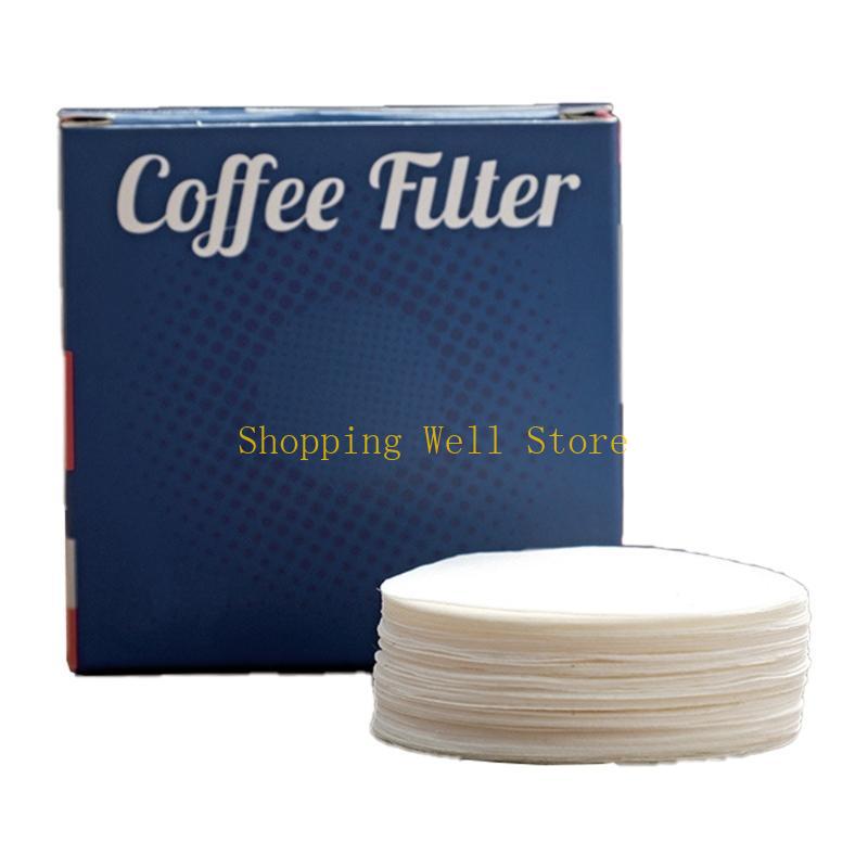 KX4B 100Pcs Coffee Machine Handle Round Powder Bowl Filter Paper Espresso Supplies