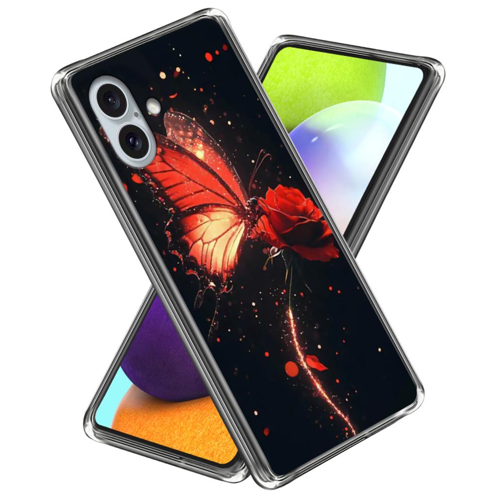 For iPhone 16 Plus Case Pattern Printed Shockproof TPU Phone Cover