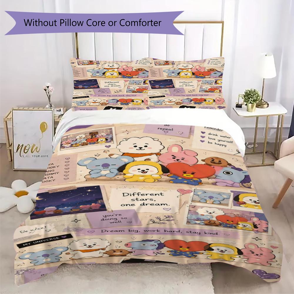 Boy Group Portrait Bedding 1 Duvet Cover 2 Pillowcase Without Core Without Core Duvet Cover And Pillowcase Soft And Comfortable