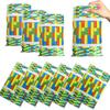 Building Block Children's Outdoor Birthday Decoration Tableware Paper Cup Plate Napkin Cake Topper Blowout Gift Bag Party Favors