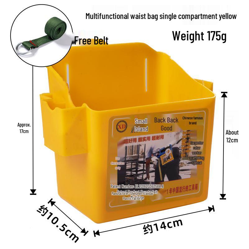 Multifunctional Nail Pouch: Woodworking Waist Bag with Single & Double Compartments