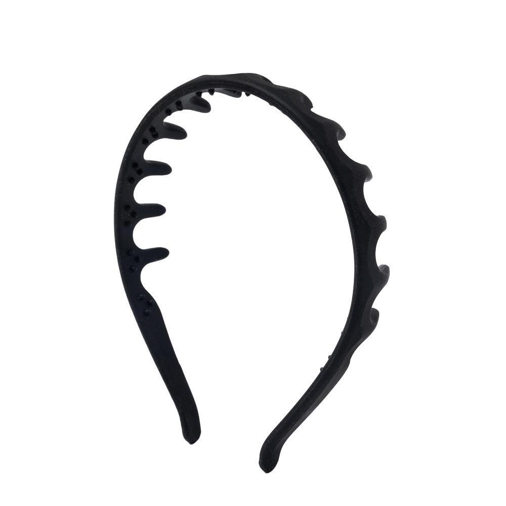 New Silicone Zig Zag Headband Soft Anti Slip Head Bands Washable Flexible U Shaped Headband Daily Wear