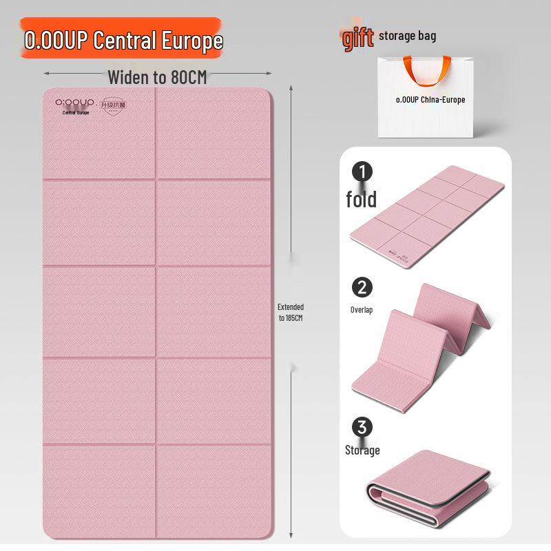 HuHu WenWen Non-Slip Antibacterial Yoga & Fitness Mat for Dorms & Kids 6mm Thick