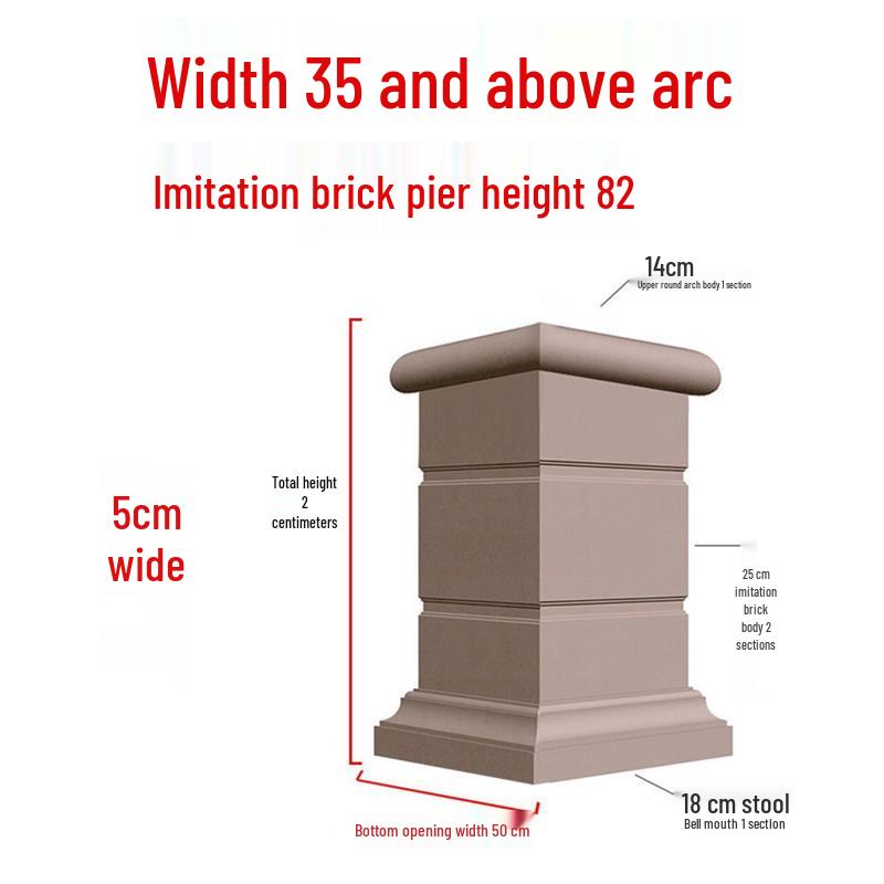 European Villa Courtyard Roman Column Base for Exterior Wall Decoration