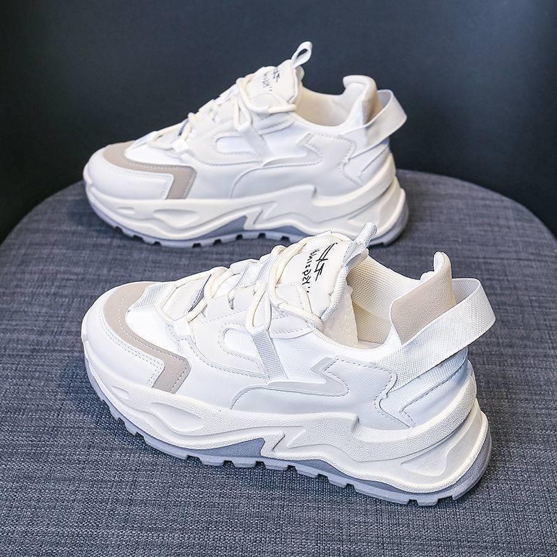 Dad shoes 22 spring new thin thick soles increase student thin sports casual shoes