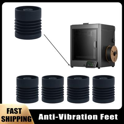 1/4 Stück Vibrationsdämpfer Füße Für Elegoo Centauri Carbon 3D-Drucker Weiche Elastische Stoßfeste Füße Pad 3D-Drucker Ersatzteile