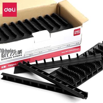 Deli 10-Hole Binding Strips CN Plug (adapter Included)